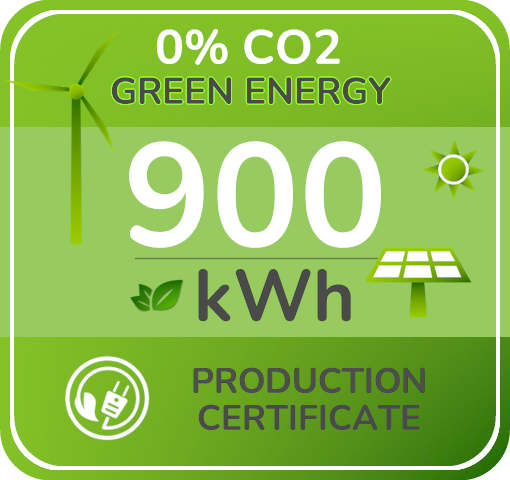 The Green Website Zero CO2 Certificate 900kwh